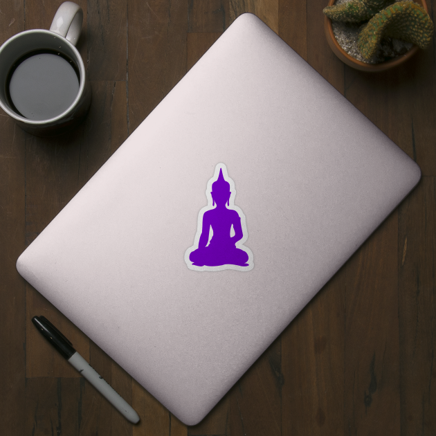 Simple Violet Buddha by XOOXOO